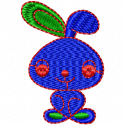 Rabbits Embroidery Design 3 Rabbits Embroidery Design 3